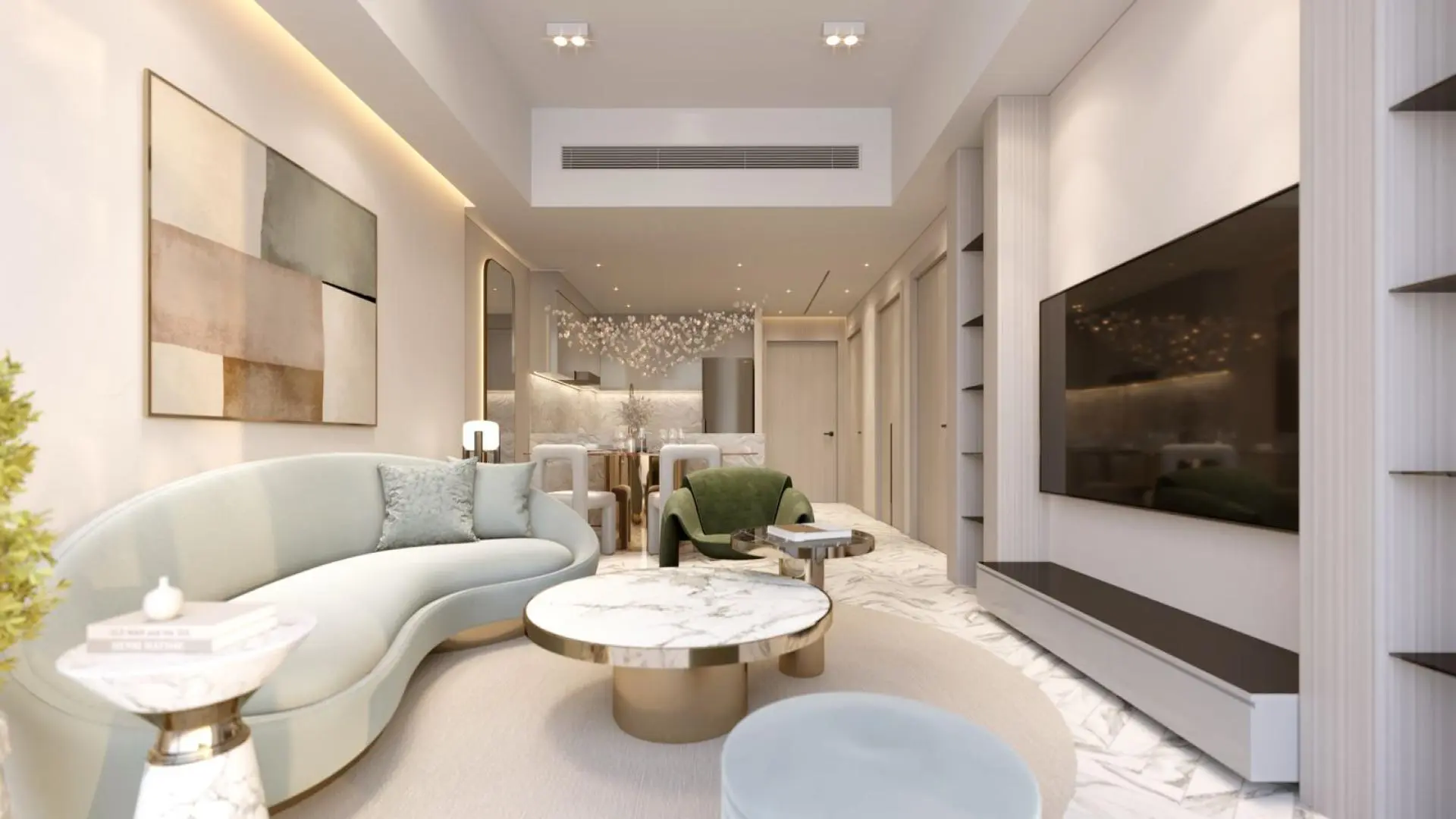 3 Bedroom floor plan layout for Mawjaan by Aqaar
